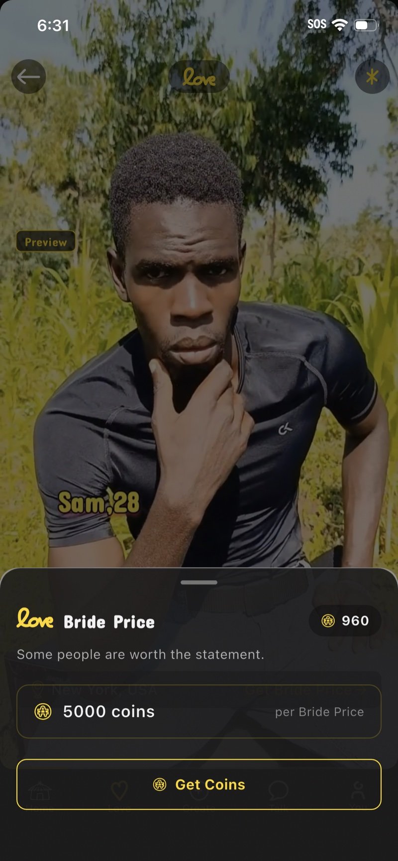 Bride Price Feature