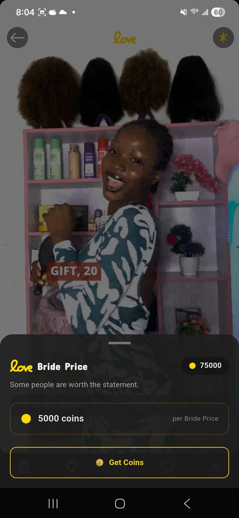 Bride Price Feature