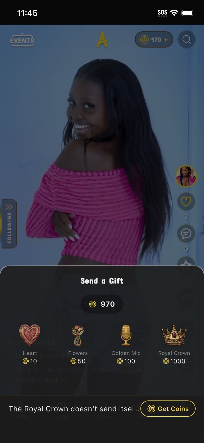 Gifts Feature